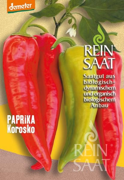 bio paprika, paprika korosko, semena reinsaat, semená papriky, sladká paprika,